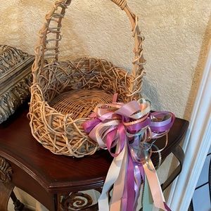 Pastel Ribbon Basket